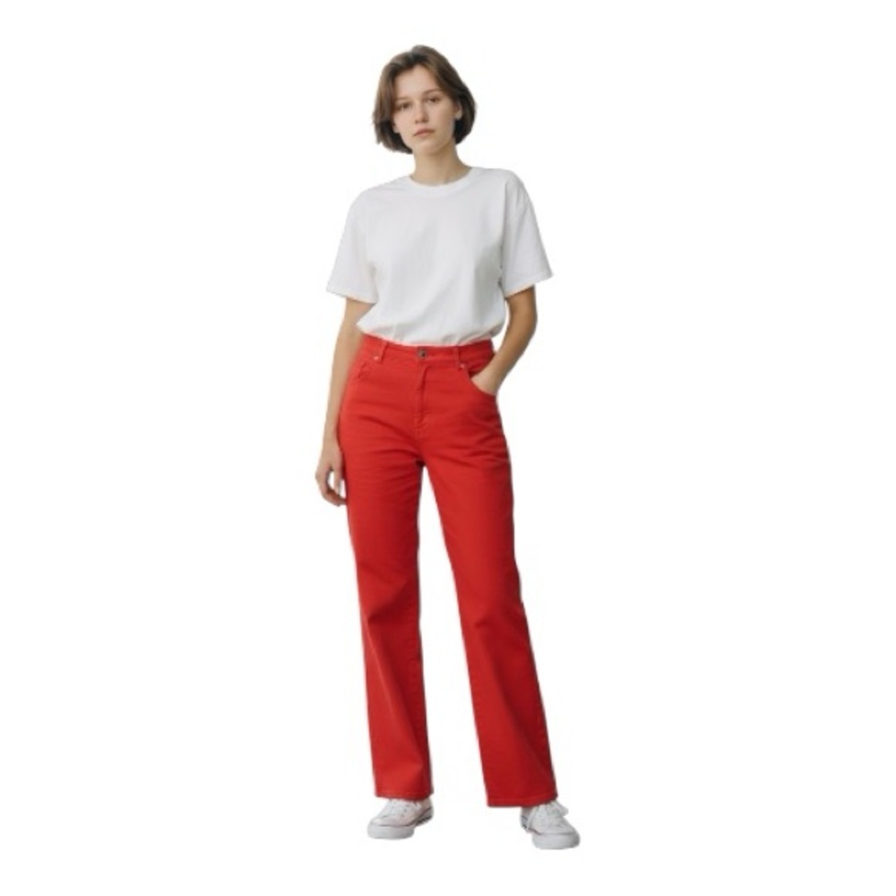VINTAGE LILLY PULITZER woman's size 10 red straight leg slacks pants